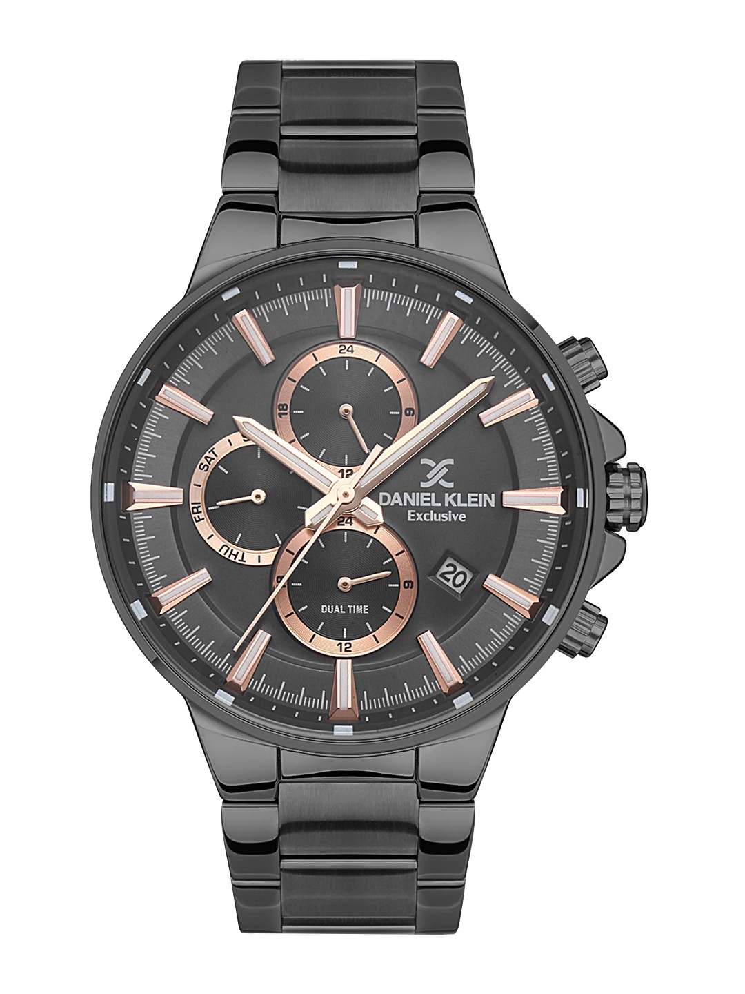

Daniel Klein Men Bracelet Style Straps Analogue Multi Function Watch, Black
