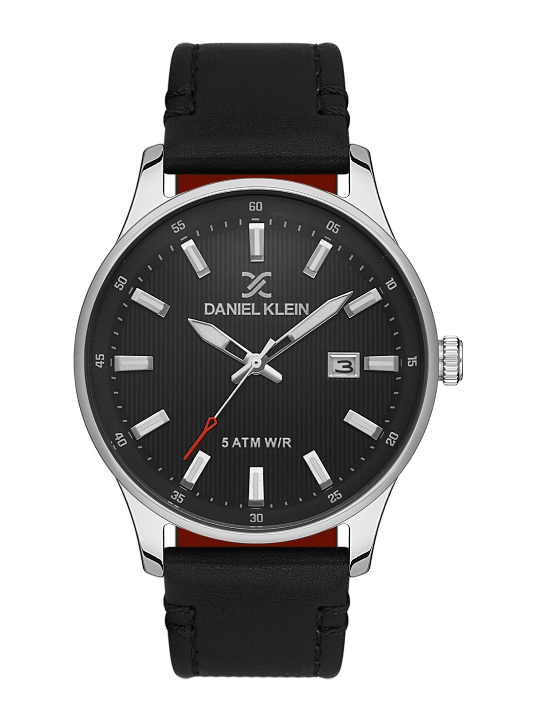 

Daniel Klein Men Leather Straps Analogue Watch DK 1 13375-2, Black