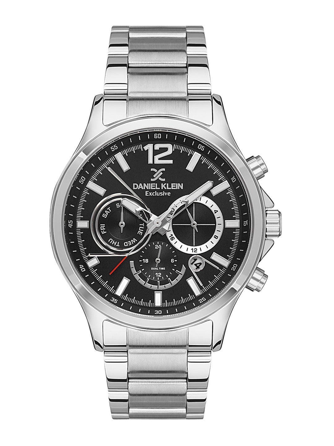 

Daniel Klein Men Bracelet Style Straps Analogue Multi Function Watch DK 1 13363-1, Black