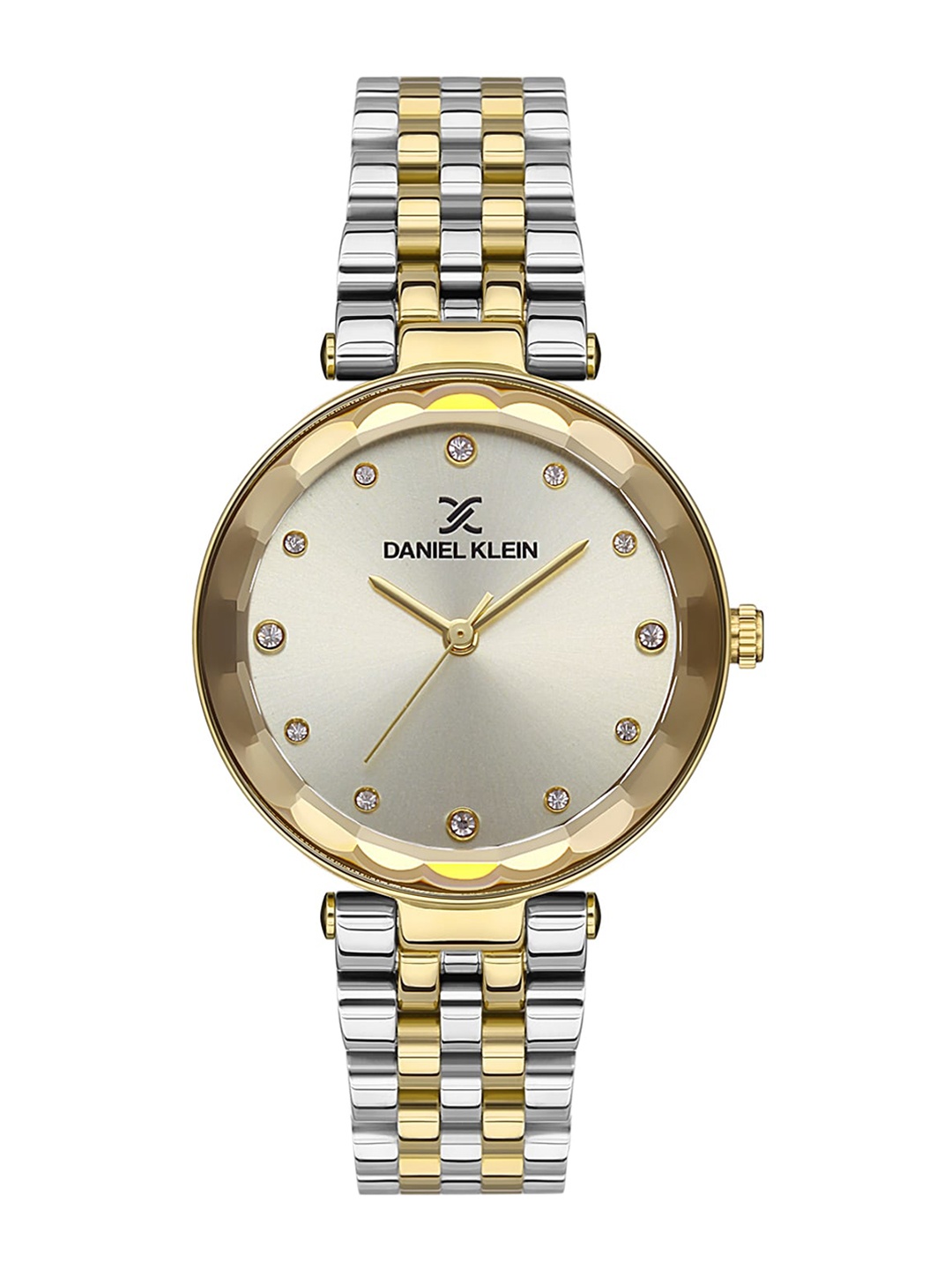 

Daniel Klein Women Embellished Dial & Bracelet Style Straps Analogue Watch DK.1.13332-3, Silver