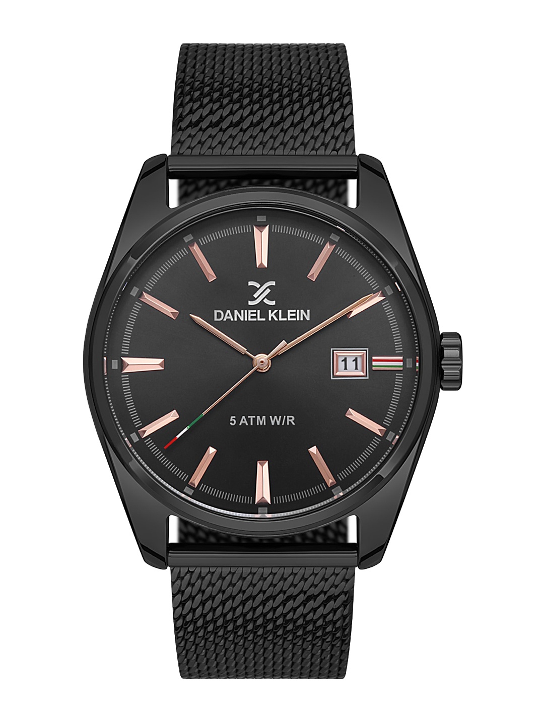 

Daniel Klein Men Dial & Bracelet Style Straps Analogue Watch DK.1.13382-4, Black