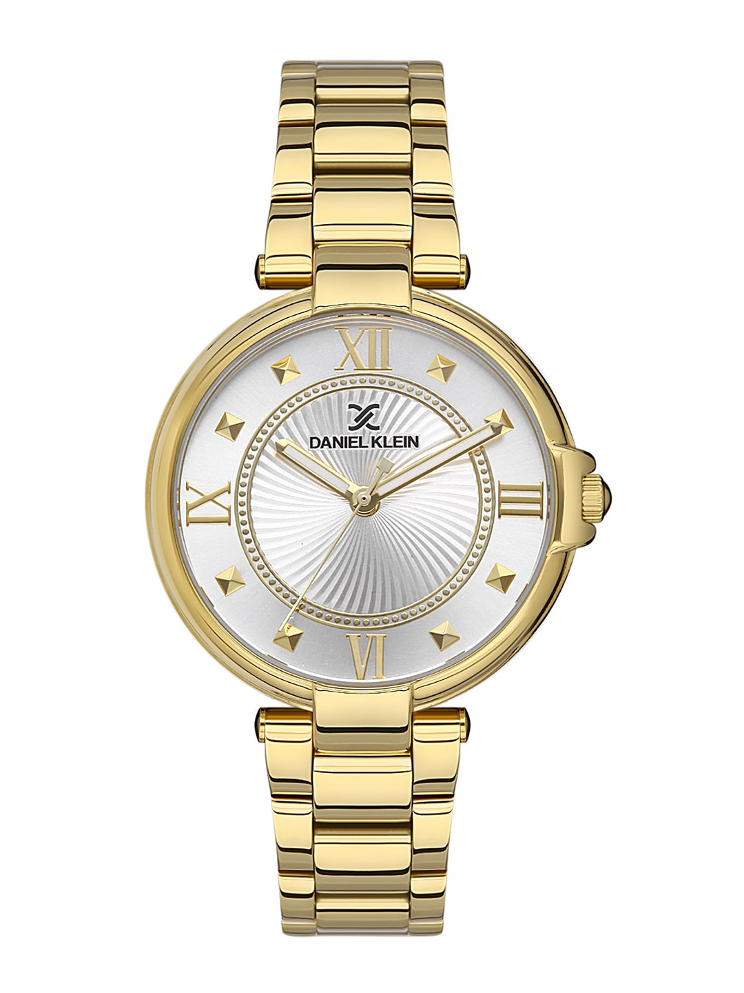 

Daniel Klein Women Textured Round Bracelet Style Straps Analogue Watch DK.1.13331-2, Silver