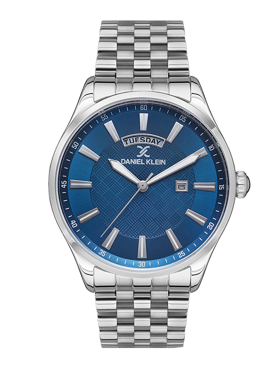 

Daniel Klein Men Embellished Dial & Bracelet Style Straps Analogue Watch DK.1.13364-2, Blue
