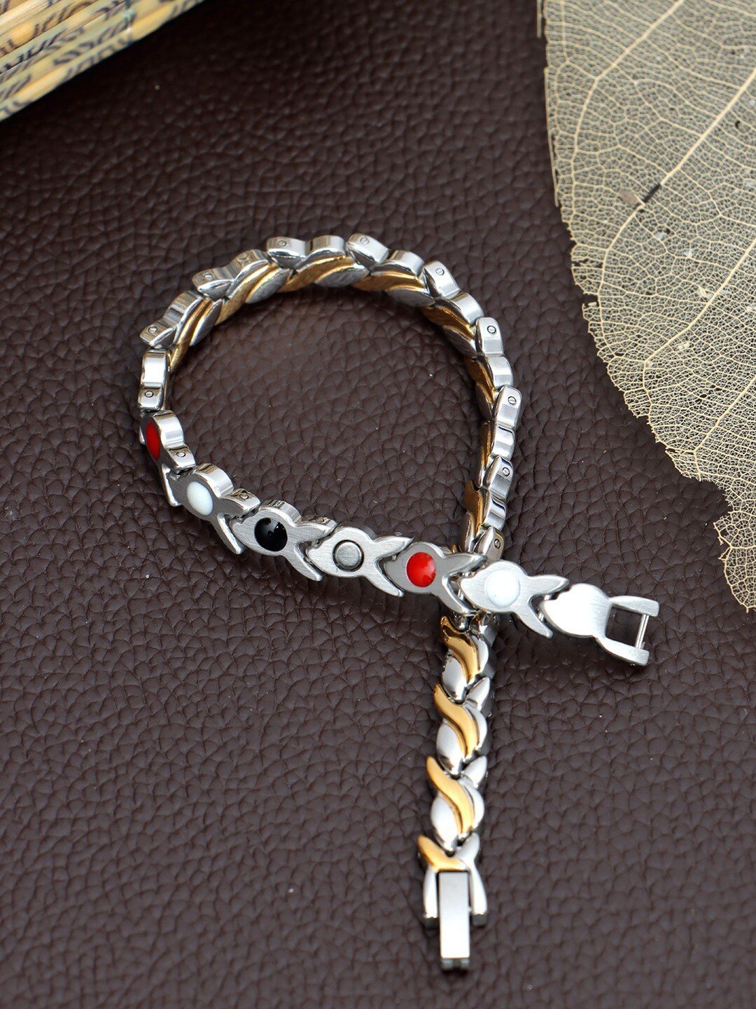 

UNIVERSITY TRENDZ Silver-Plated Link Bracelet