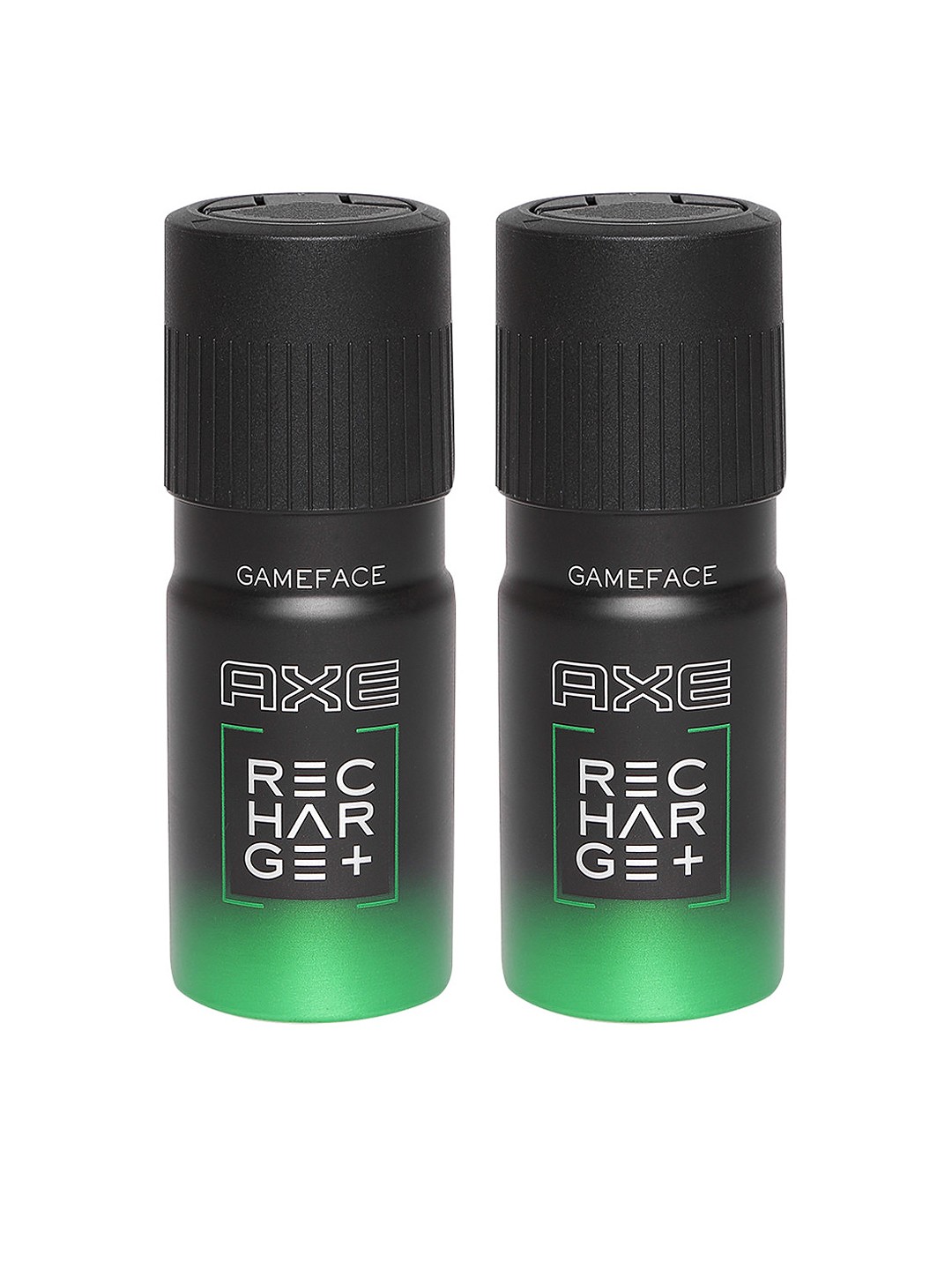 

AXE Men Set of 2 Recharge+ Game Face Deodorant Body Sprays 150 ml, Black