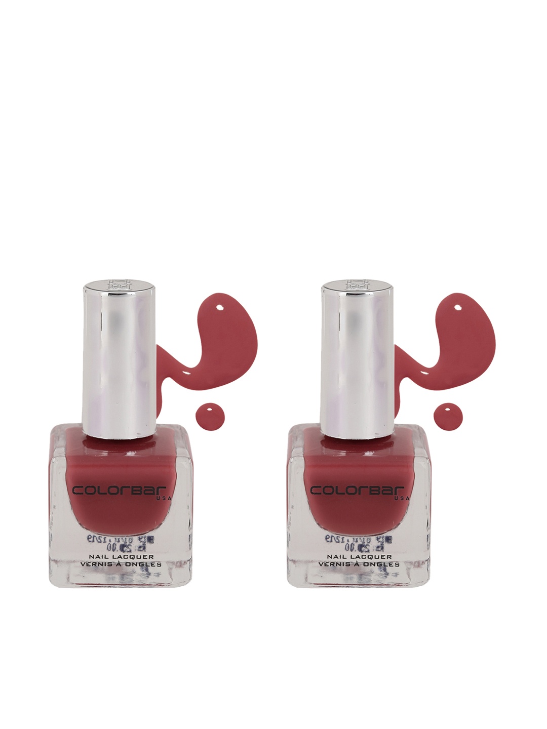 Colorbar Over The Top Set of 2 Luxe Nail Lacquer CNL081, Red