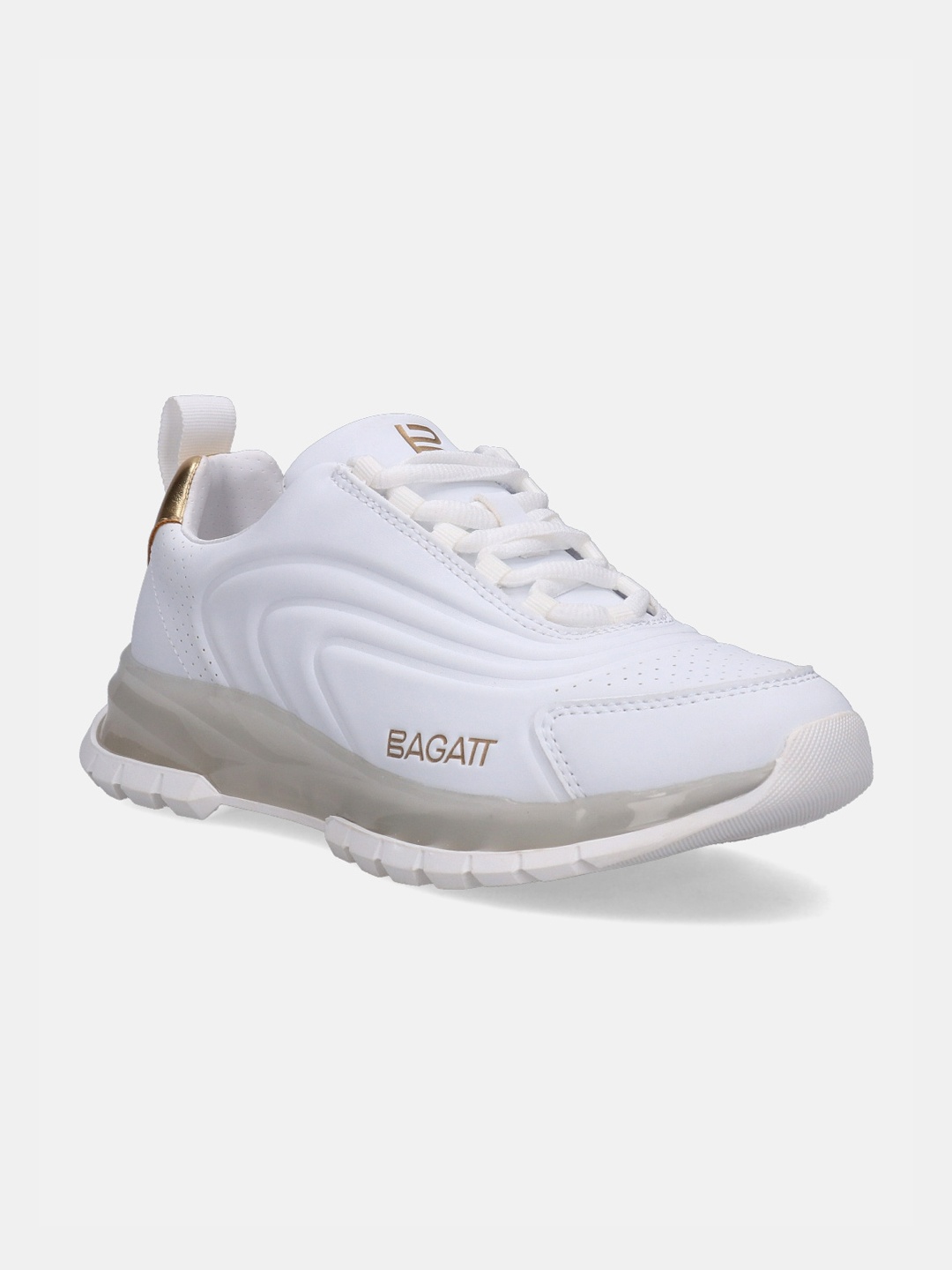 

BAGATT Women Athena Perforations Comfort Insole Basics Sneakers, White