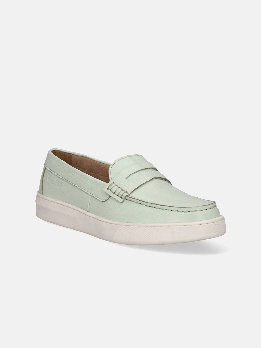 

BAGATT Women Jola Leather Comfort Insole Penny Loafers, Sea green