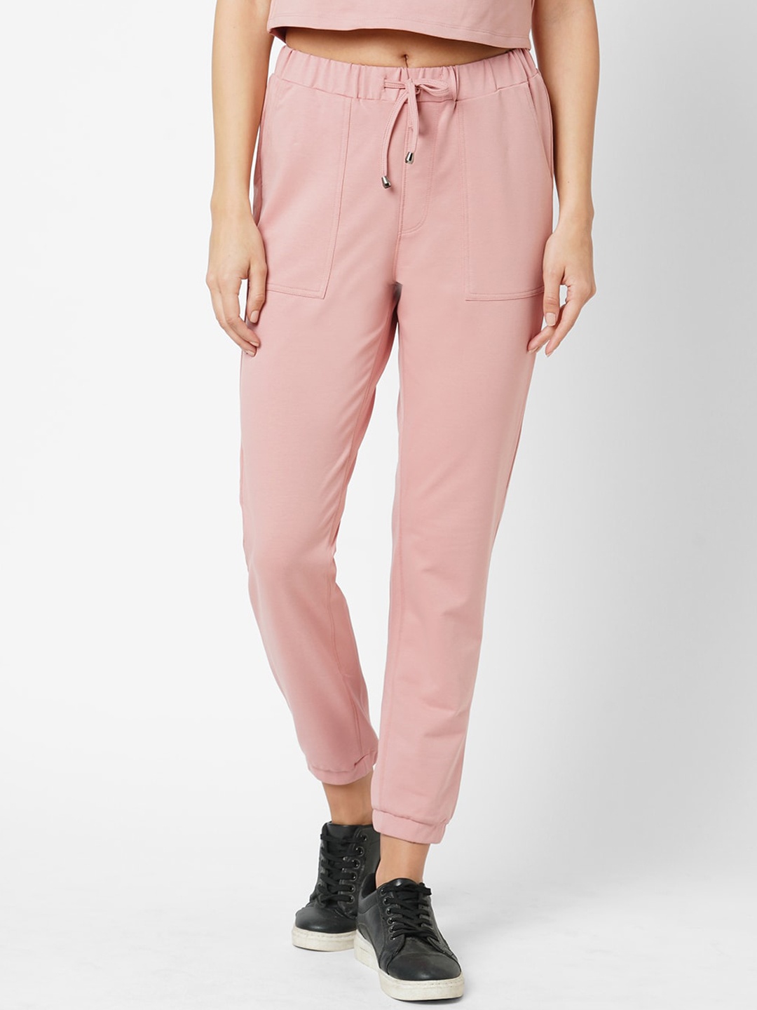 

Kraus Jeans Women High-Rise Loose Fit Joggers, Pink