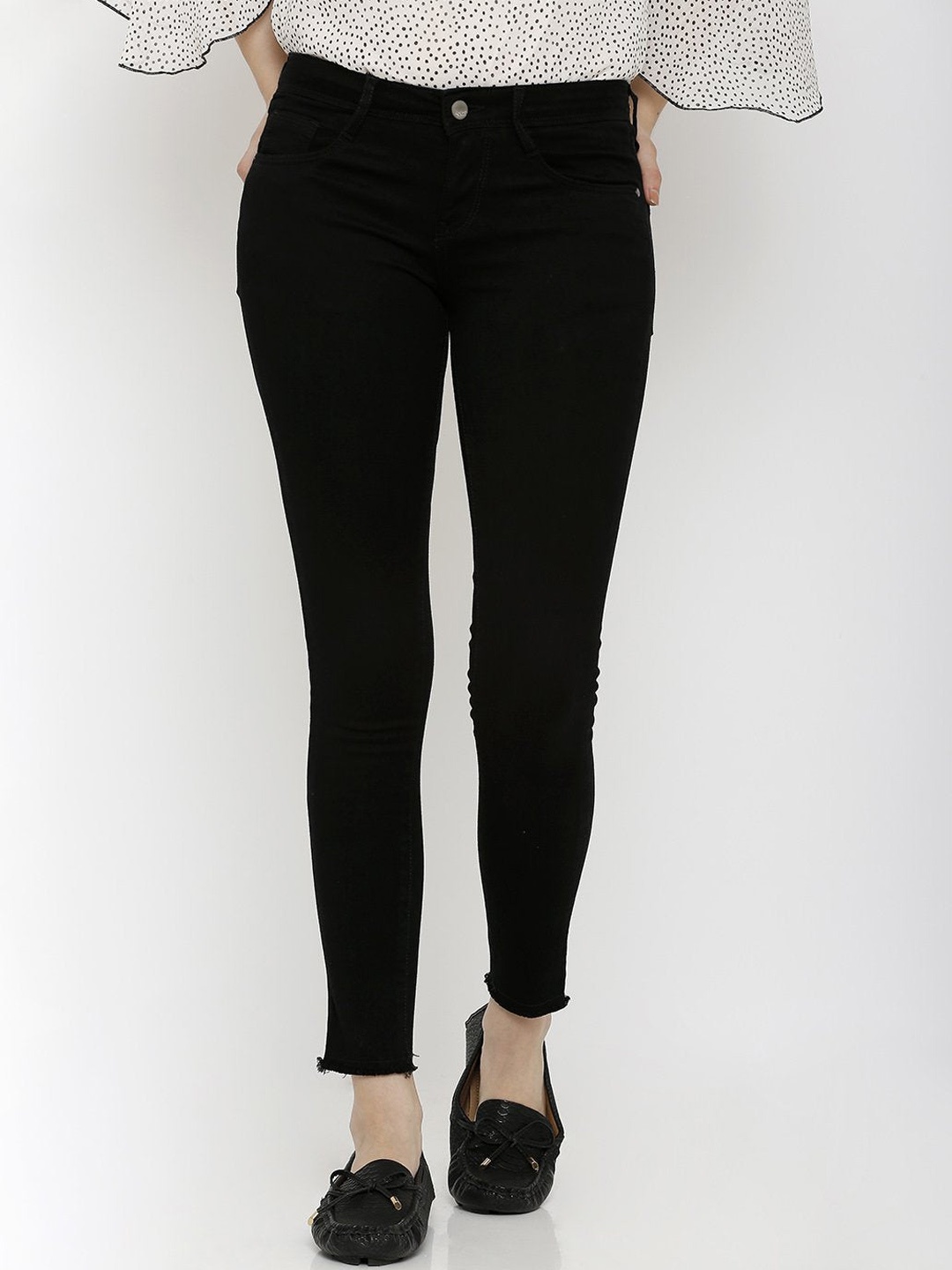 

Kraus Jeans Women Skinny Fit Jeans, Black