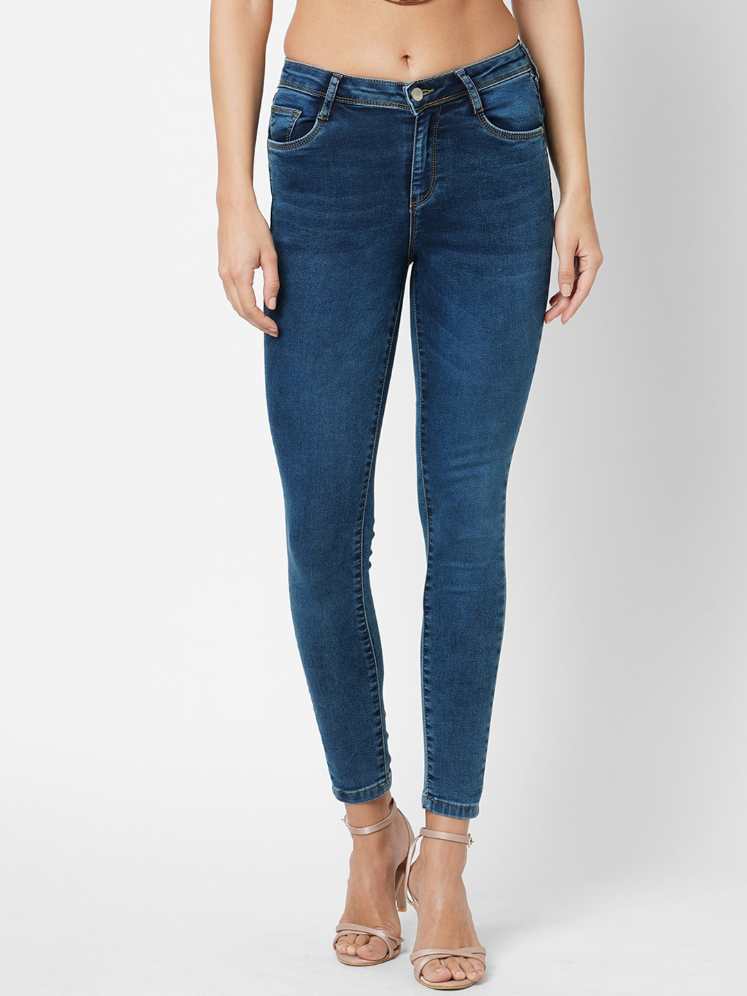 

Kraus Jeans Women Light Fade Skinny Fit Jeans, Navy blue