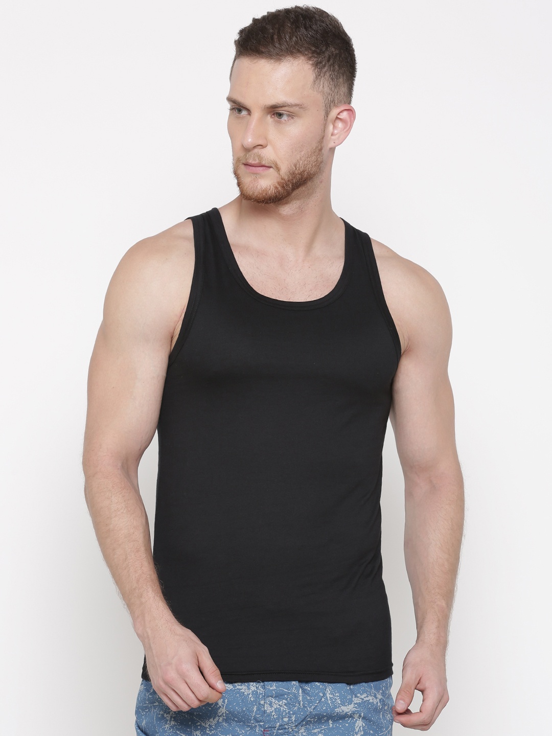 

Jack & Jones Black Innerwear Vest 1955221016