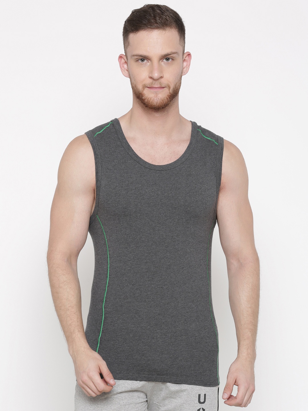 

Jack & Jones Grey Innerwear Vest 1955211016