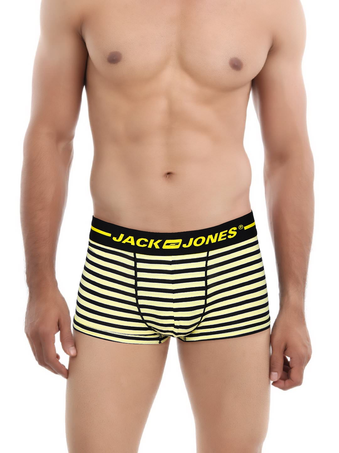 

Jack & Jones Yellow & Black Striped BRAZILIAN Trunks 1953870001