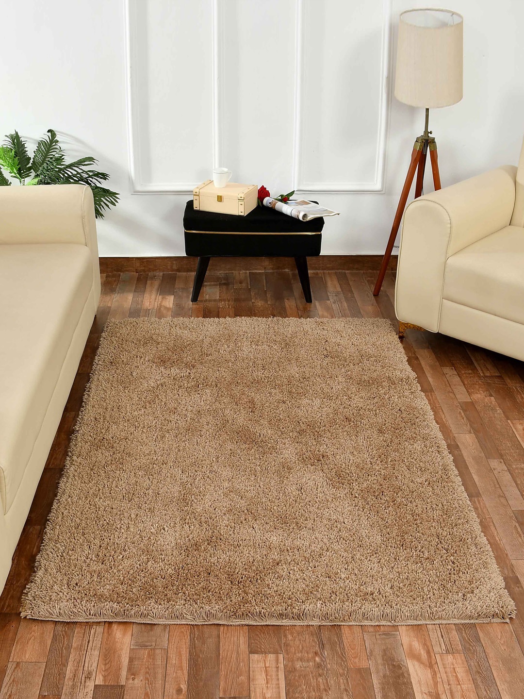 

PRESTO Brown Tufted Soft Feel Anti-Skid Carpet