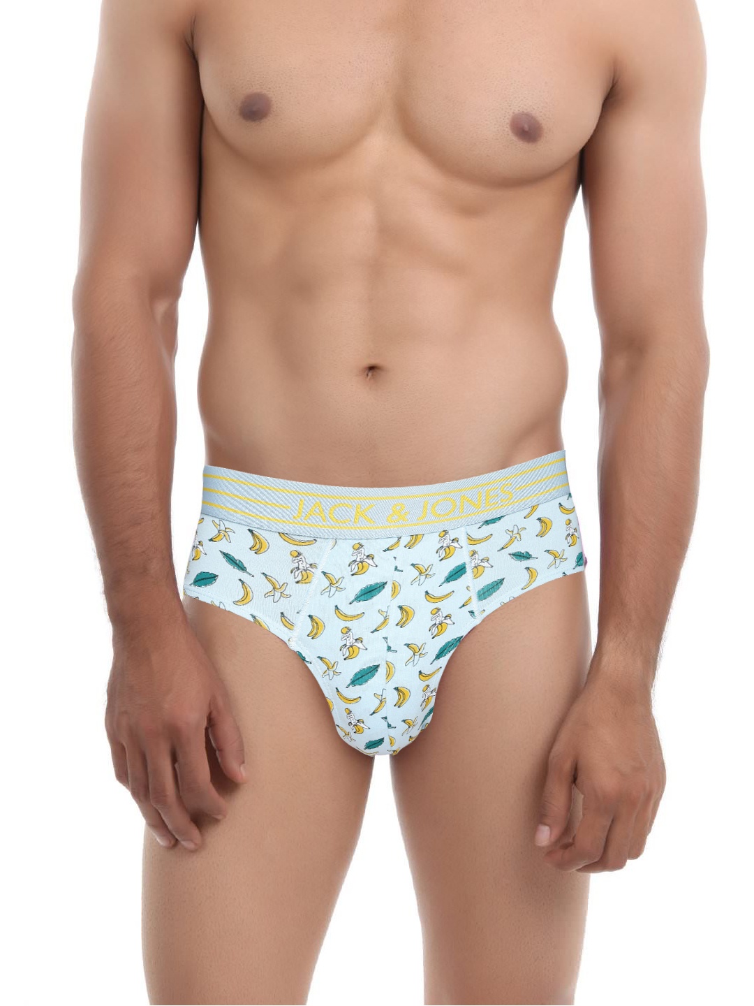 

Jack & Jones Men Blue Printed Briefs 1955202001