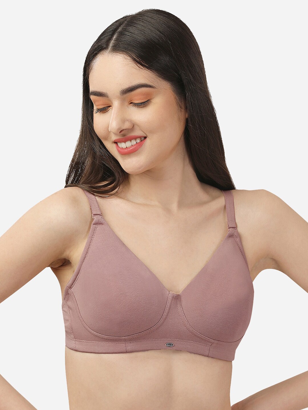 

Soie Non Padded Non-Wired Full Coverage Seamless Cotton T-shirt Bra, Beige