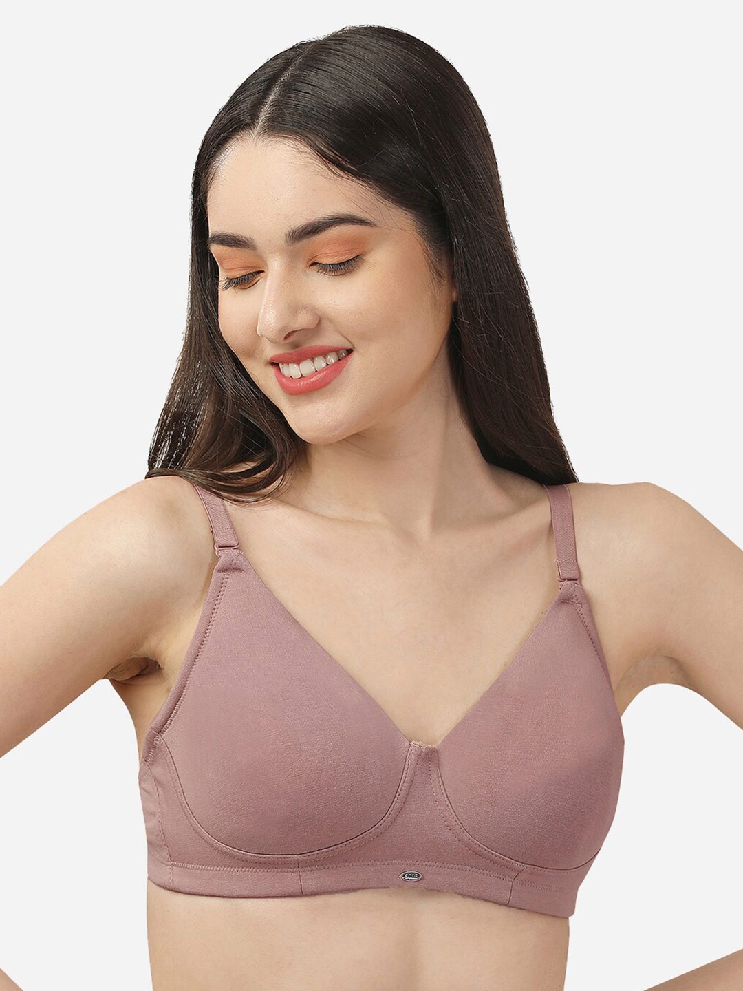 

Soie Non Padded Non-Wired Full Coverage Stretch Cotton T-shirt Bra, Beige