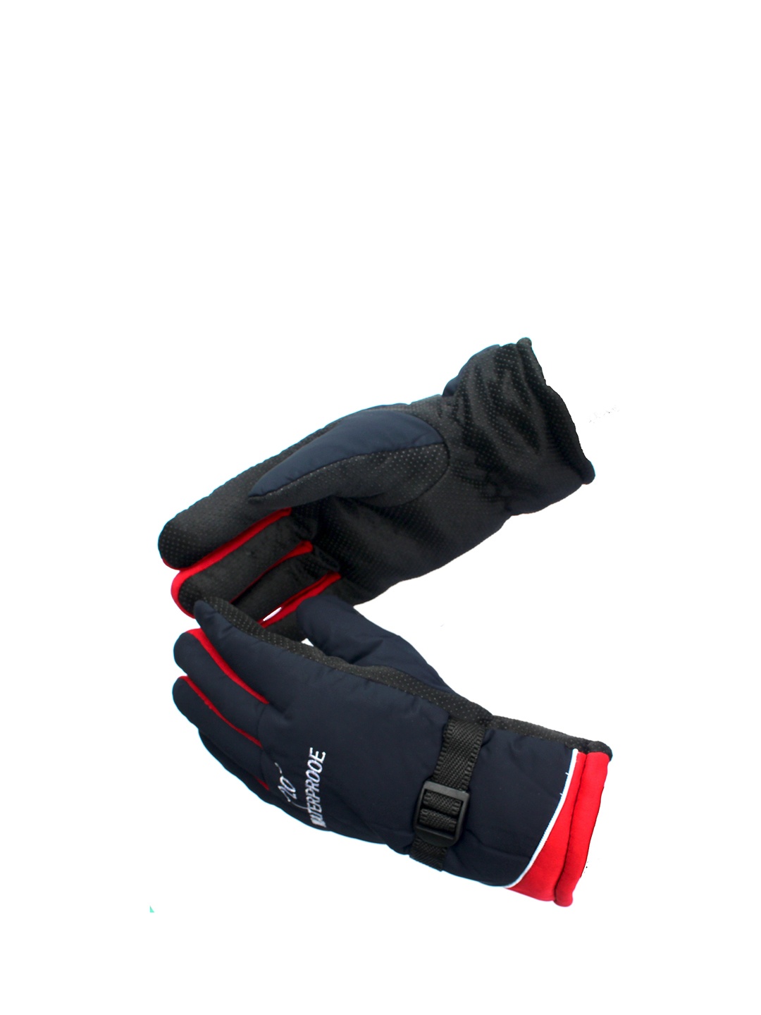 

Alexvyan Set Of 2 Self Design Snow & Windproof Winter Gloves, Red