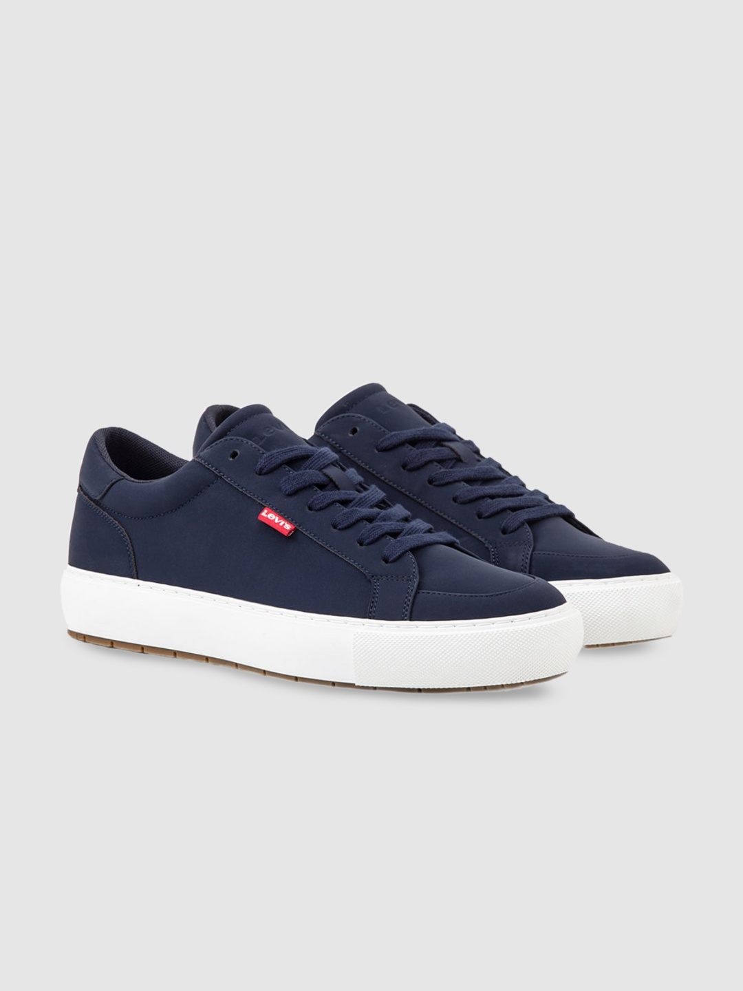 

Levis Men Contrast Sole Suede Sneakers, Navy blue