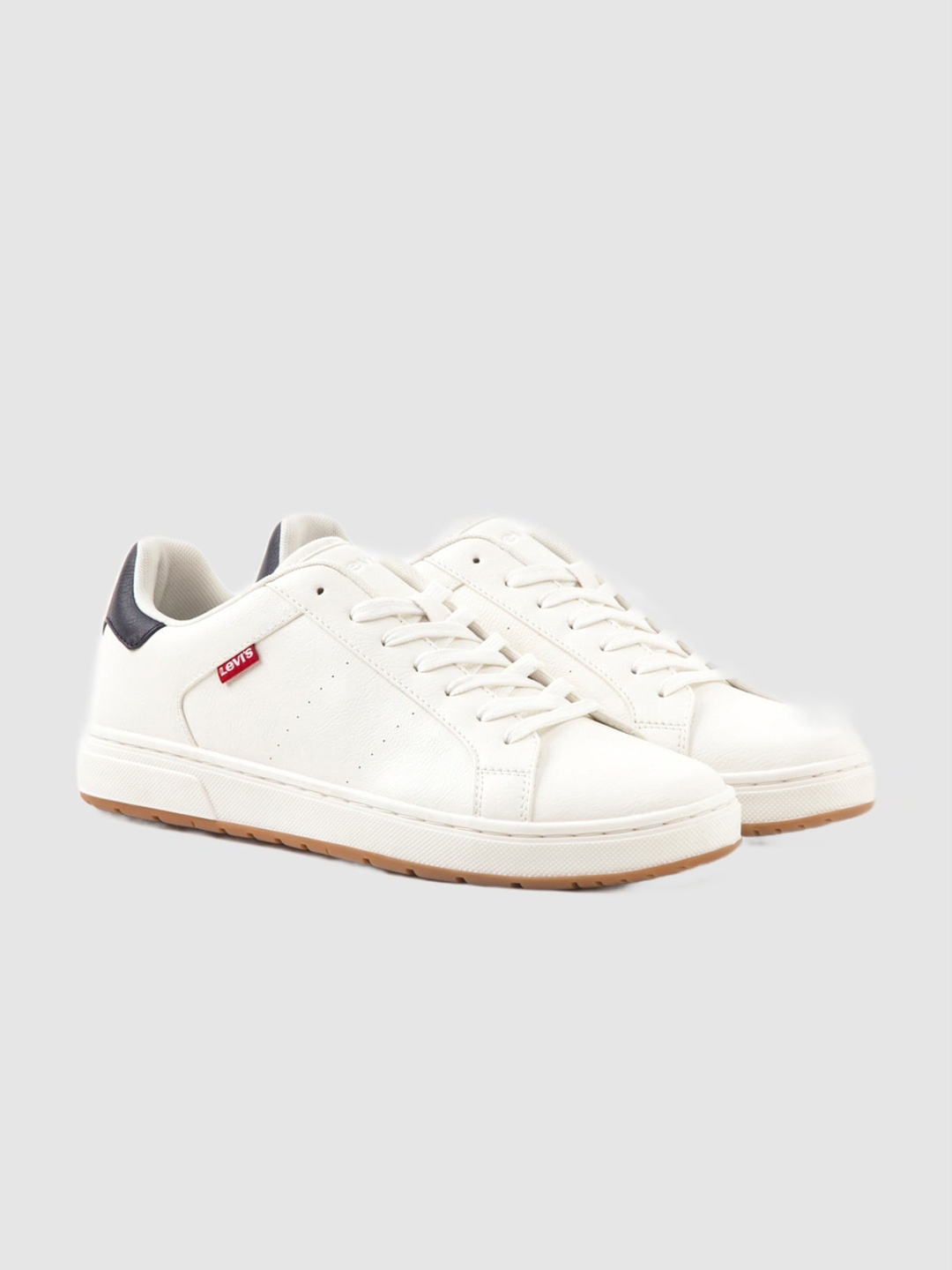 

Levis Men Perforated Sneakers, White