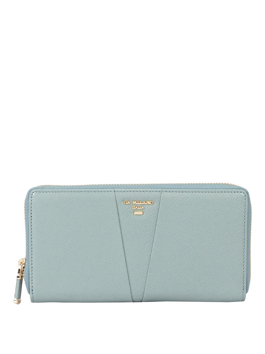 

Da Milano Women Leather Zip Around Wallet, Red