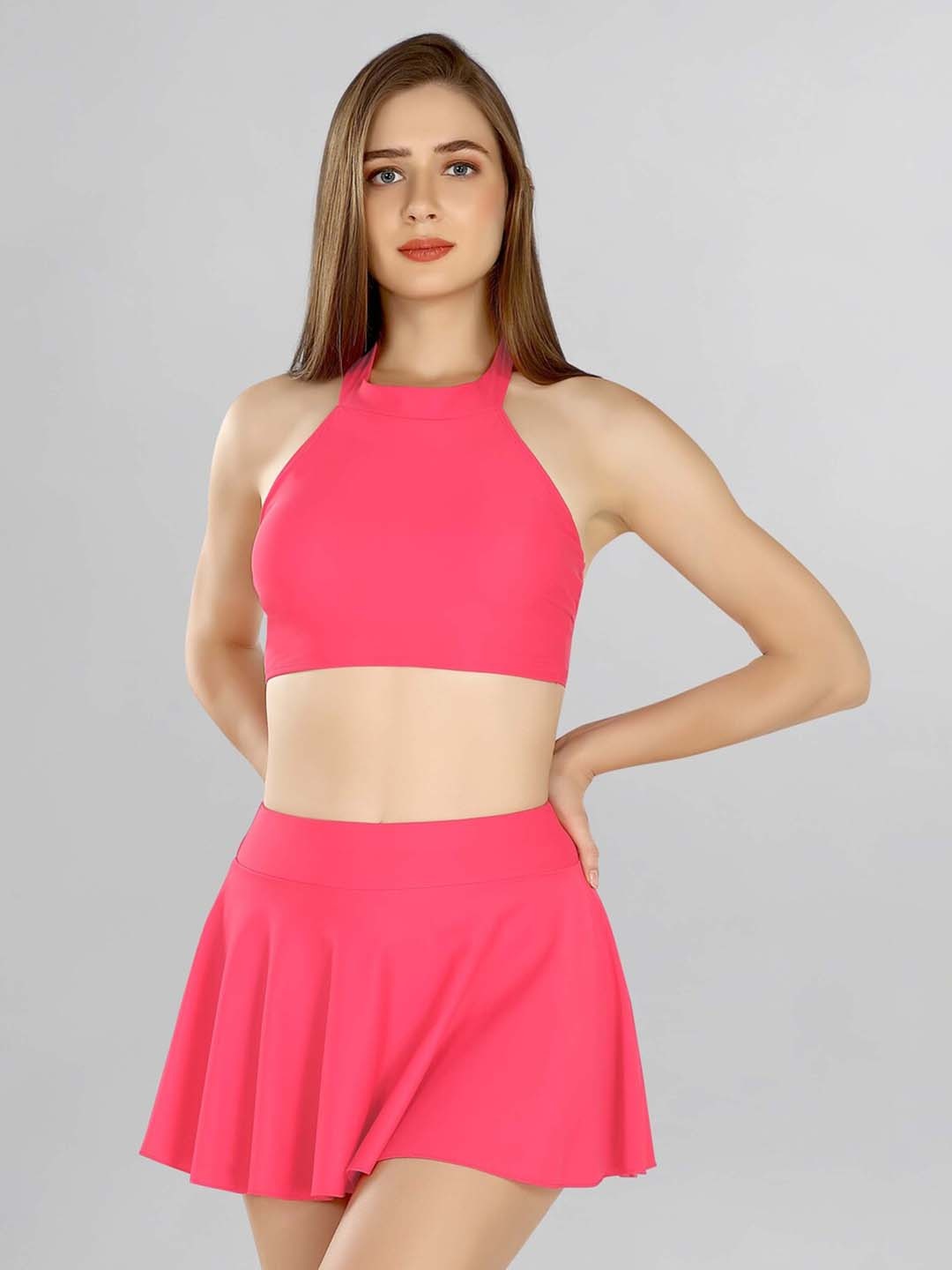 

Addery 2 Piece Halter Neck Swim Set, Coral