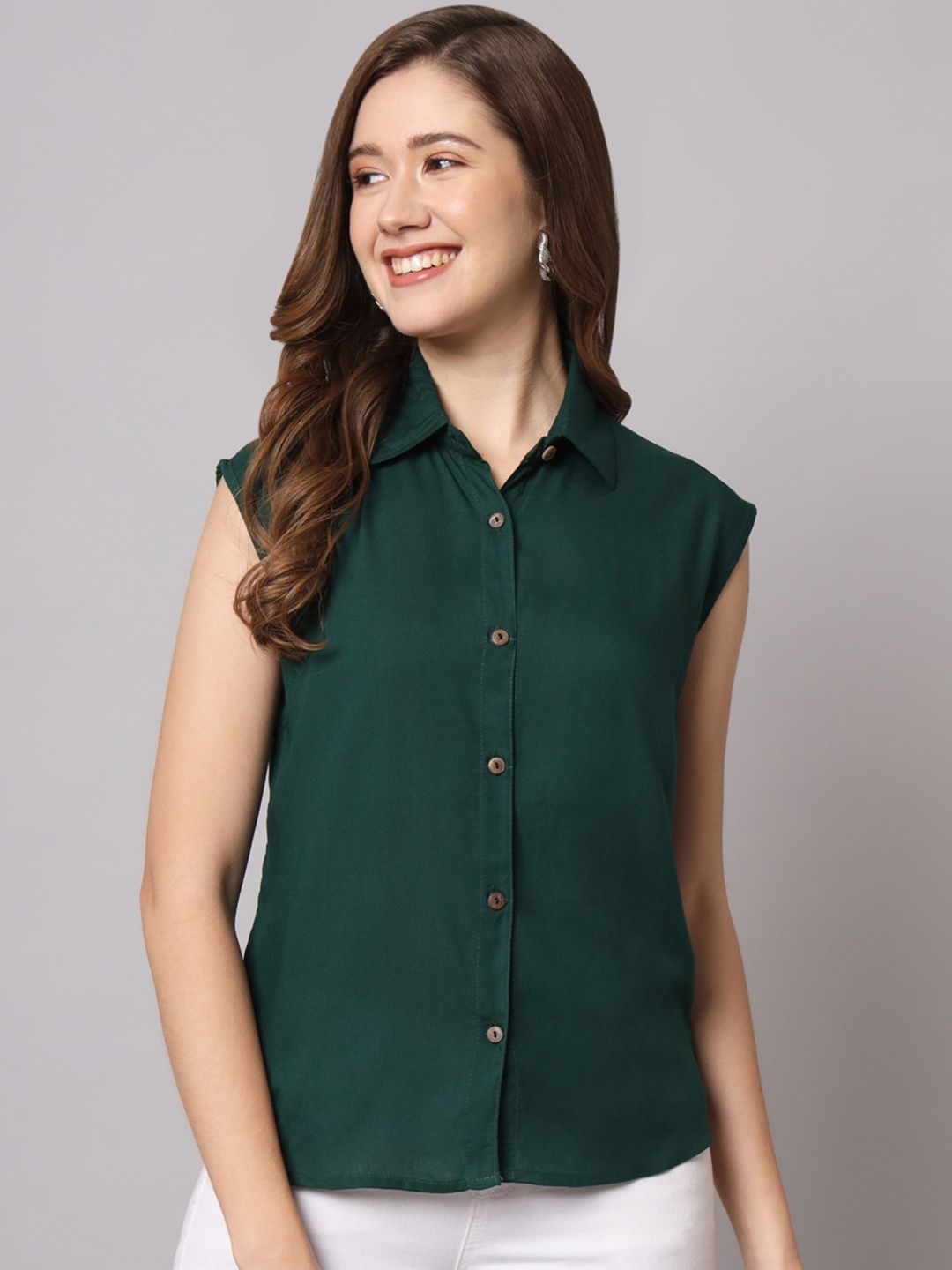 

Funday Fashion Spread Collar Casual Shirt, Teal