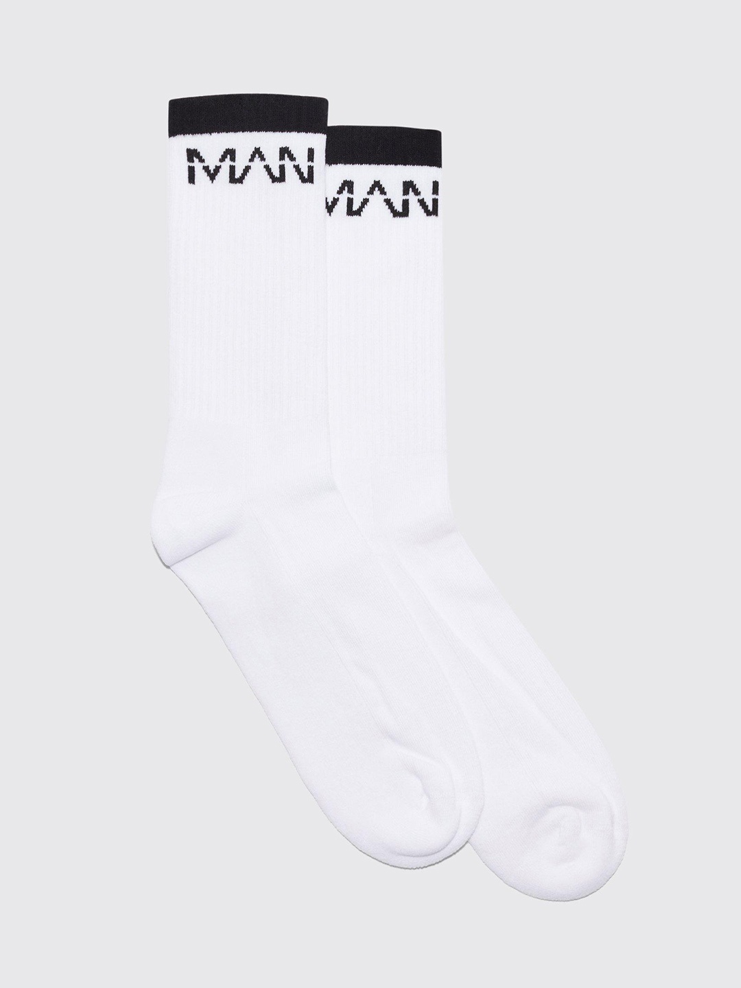 

boohooMAN Ankle Length Socks, White