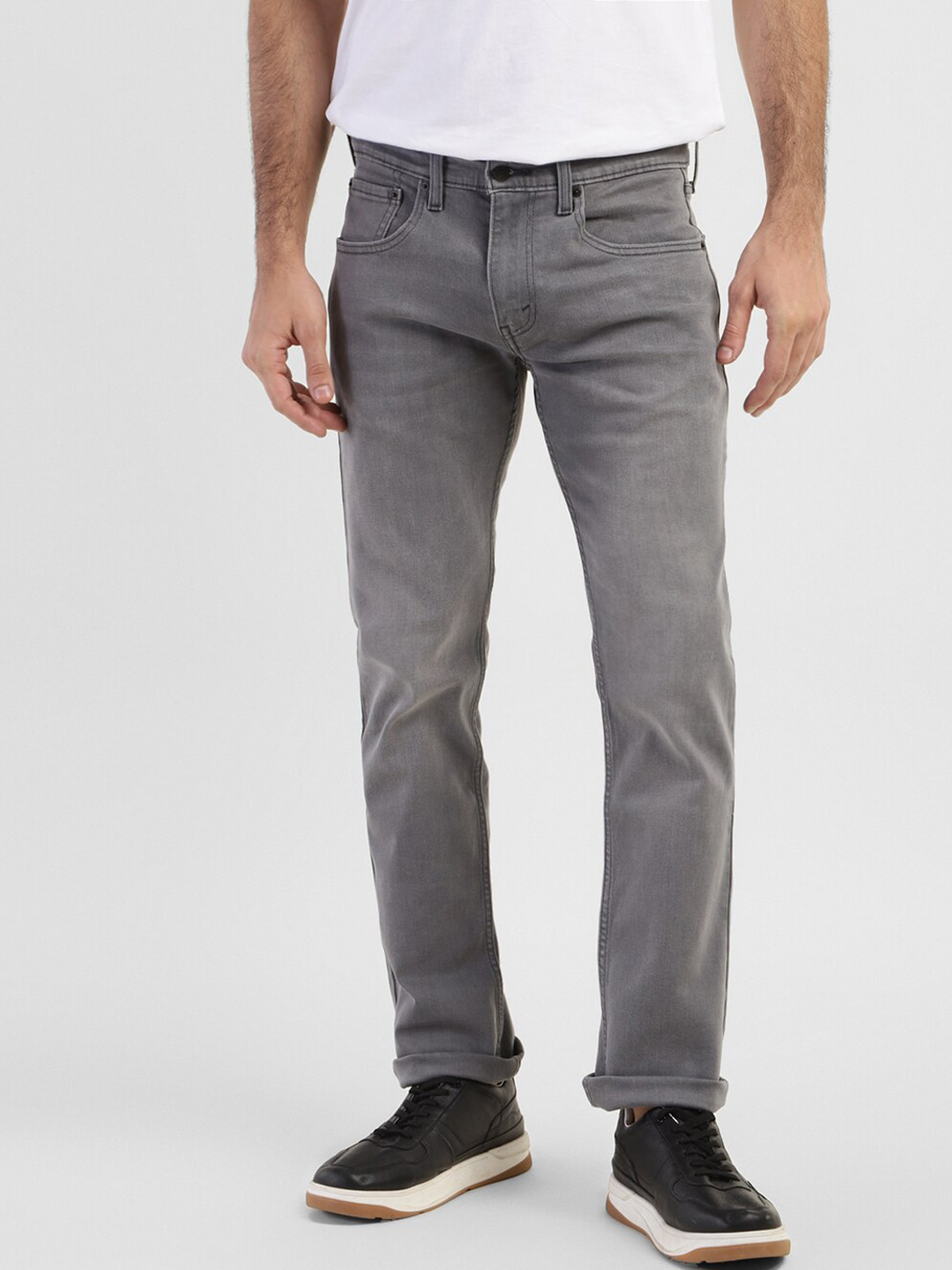 

Levis Men Mid Rise Clean Look Skinny Fit Jeans, Grey
