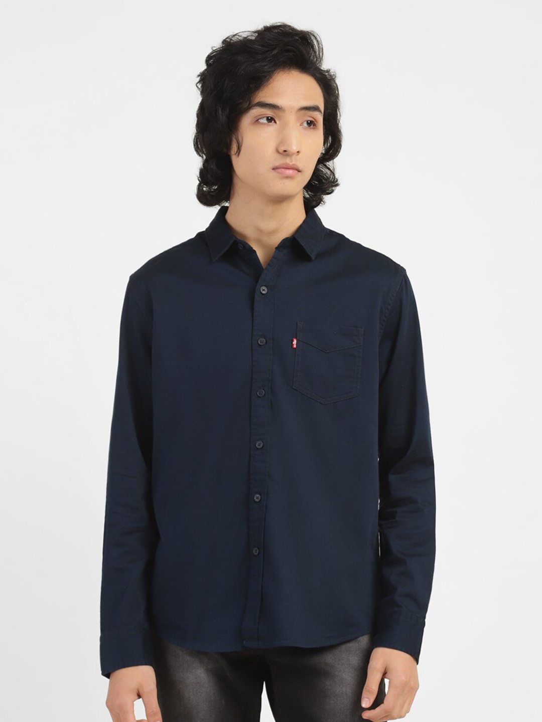 

Levis Pure Cotton Casual Shirt, Navy blue