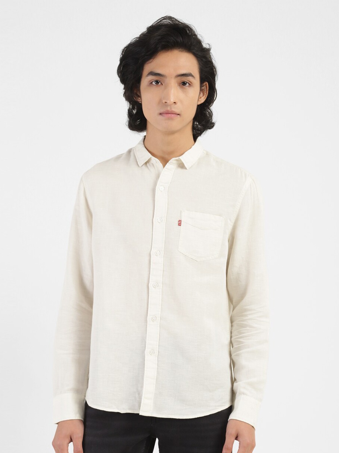 

Levis Pure Cotton Casual Shirt, Off white