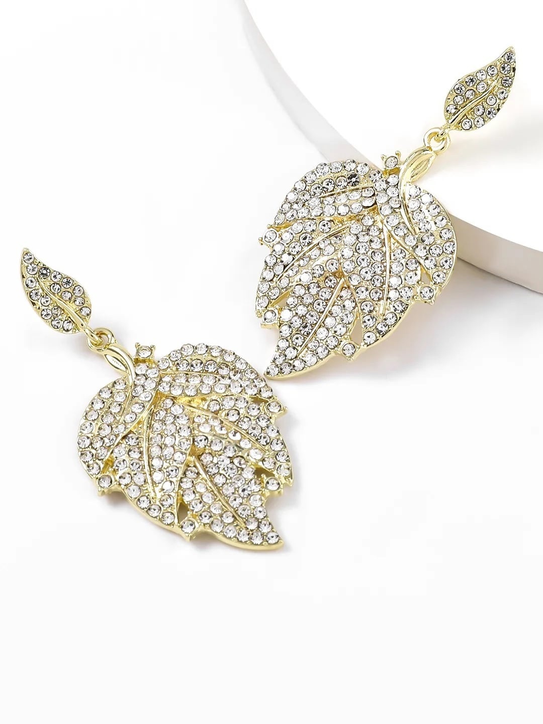 

AVANT-GARDE PARIS Gold-Plated Leaf Shaped Drop Earrings