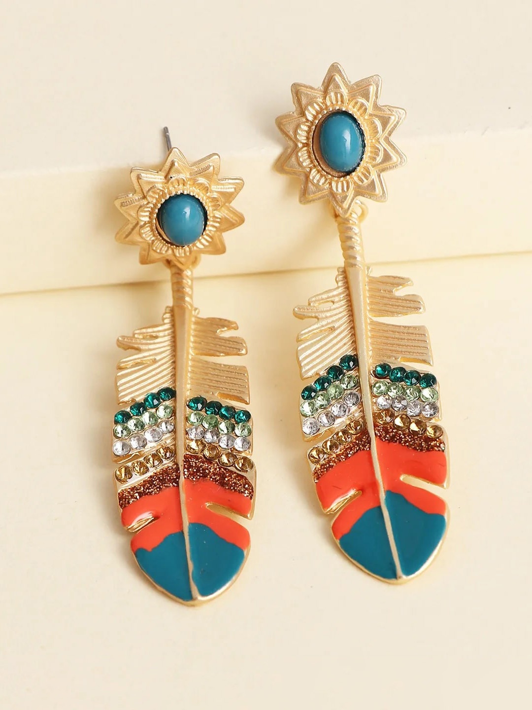 

AVANT-GARDE PARIS Gold-Plated Leaf Shaped Drop Earrings