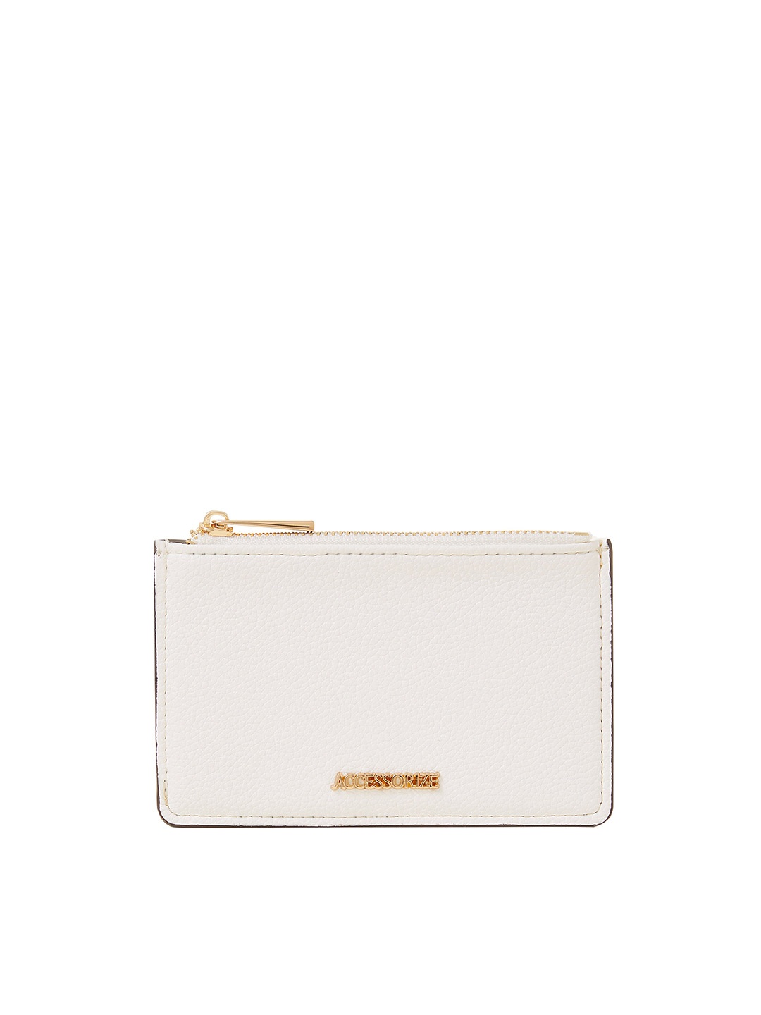 

Accessorize London Women Faux Leather White Classic Card Holder