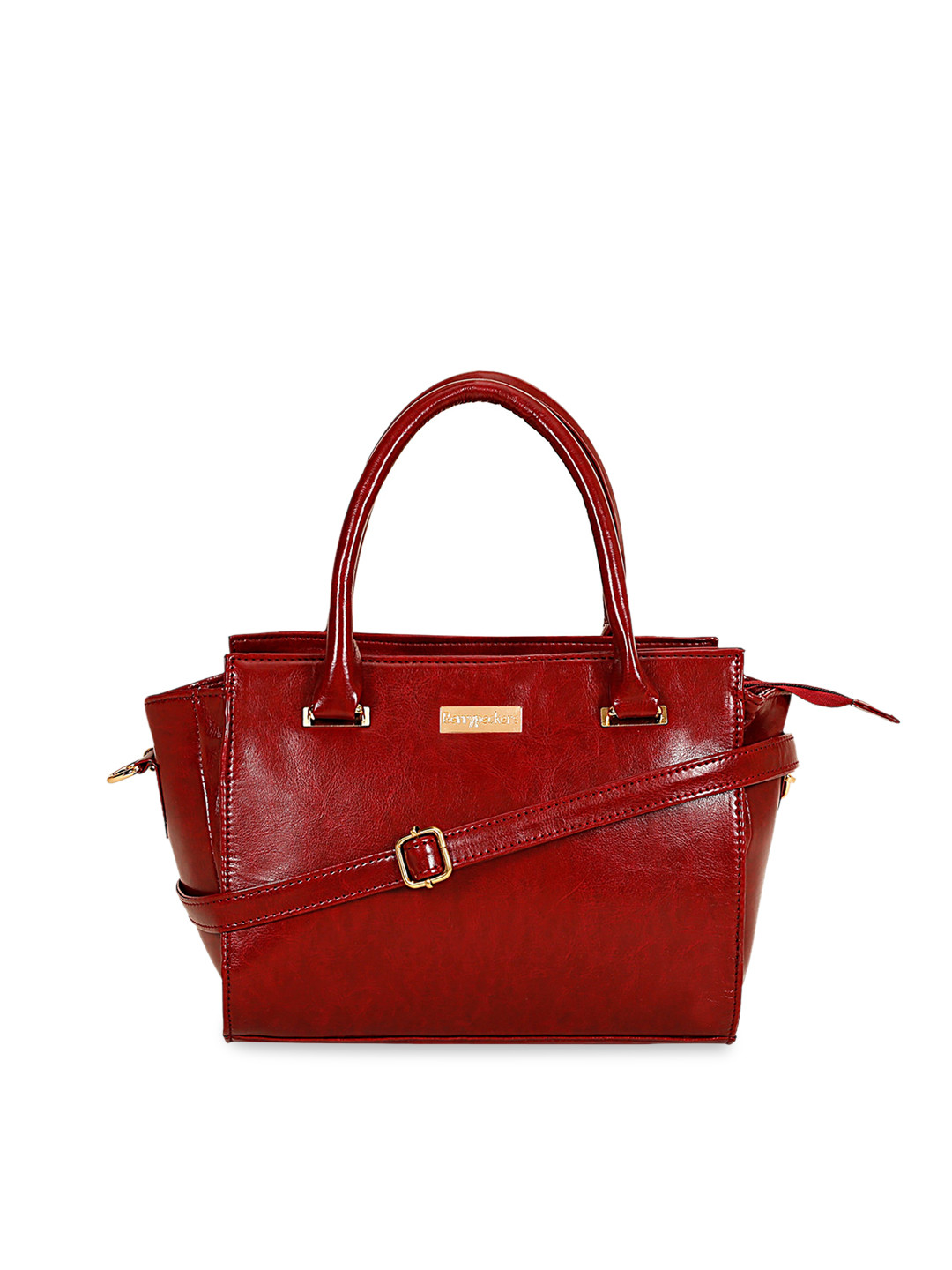 

Berrypeckers Textured Structured Handheld Bag, Maroon