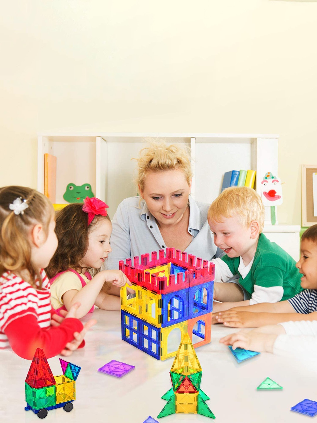 

CHOCOZONE 100 Magnetic Building Blocks, Pink