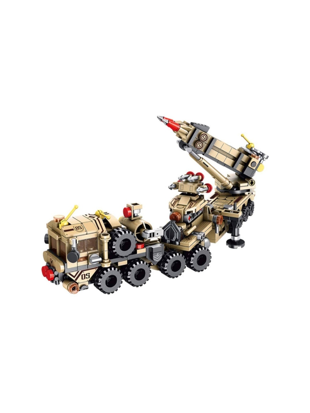 

CHOCOZONE 12 in 1 Air Defence Missile Building Blocks, Brown