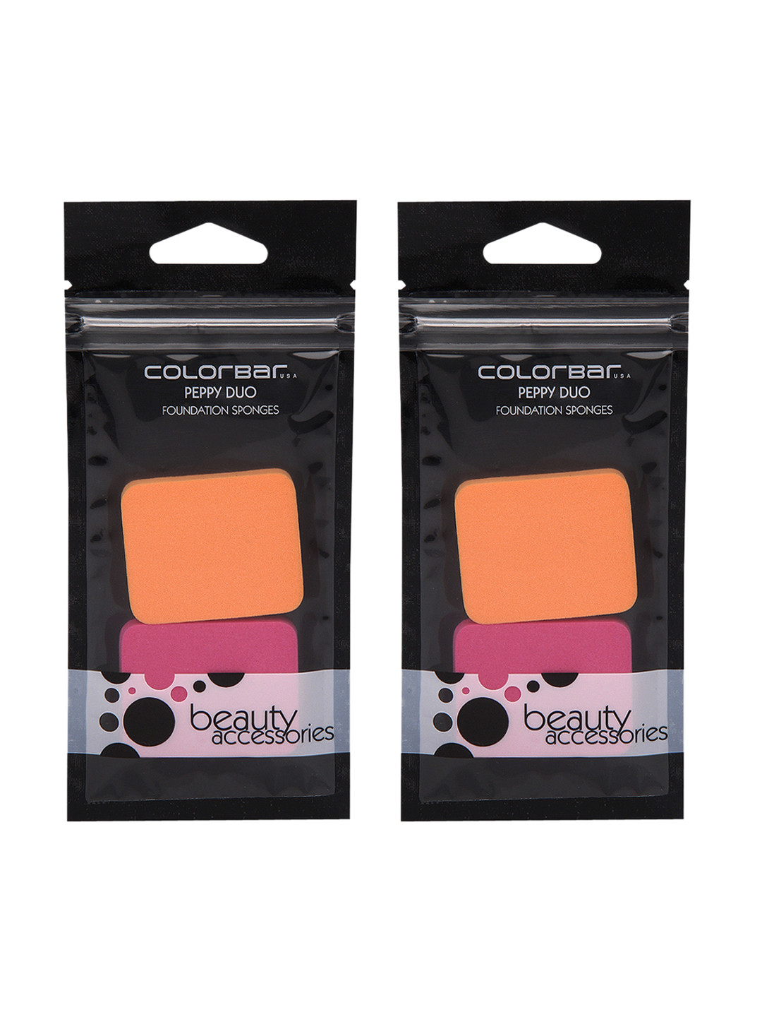 

Colorbar Peppy Duo Set of 2 Foundation Sponges, Orange