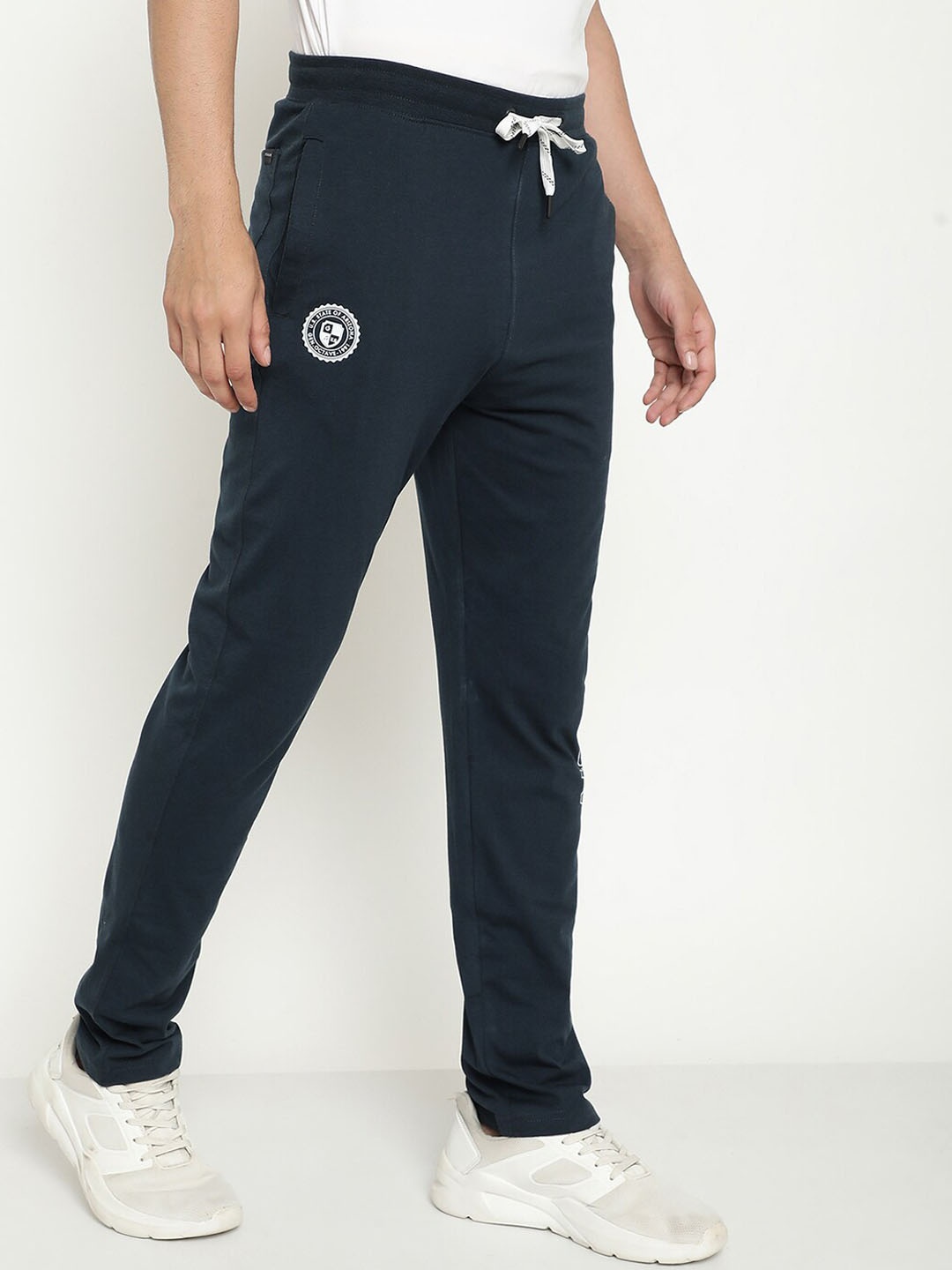 

Octave Men Regular Fit Cotton Track Pants, Navy blue