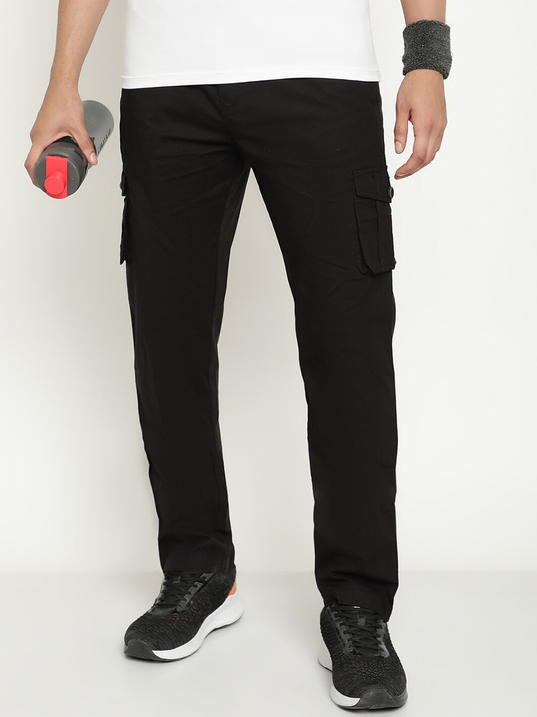 

Octave Men Regular Fit Cotton Track Pant, Black
