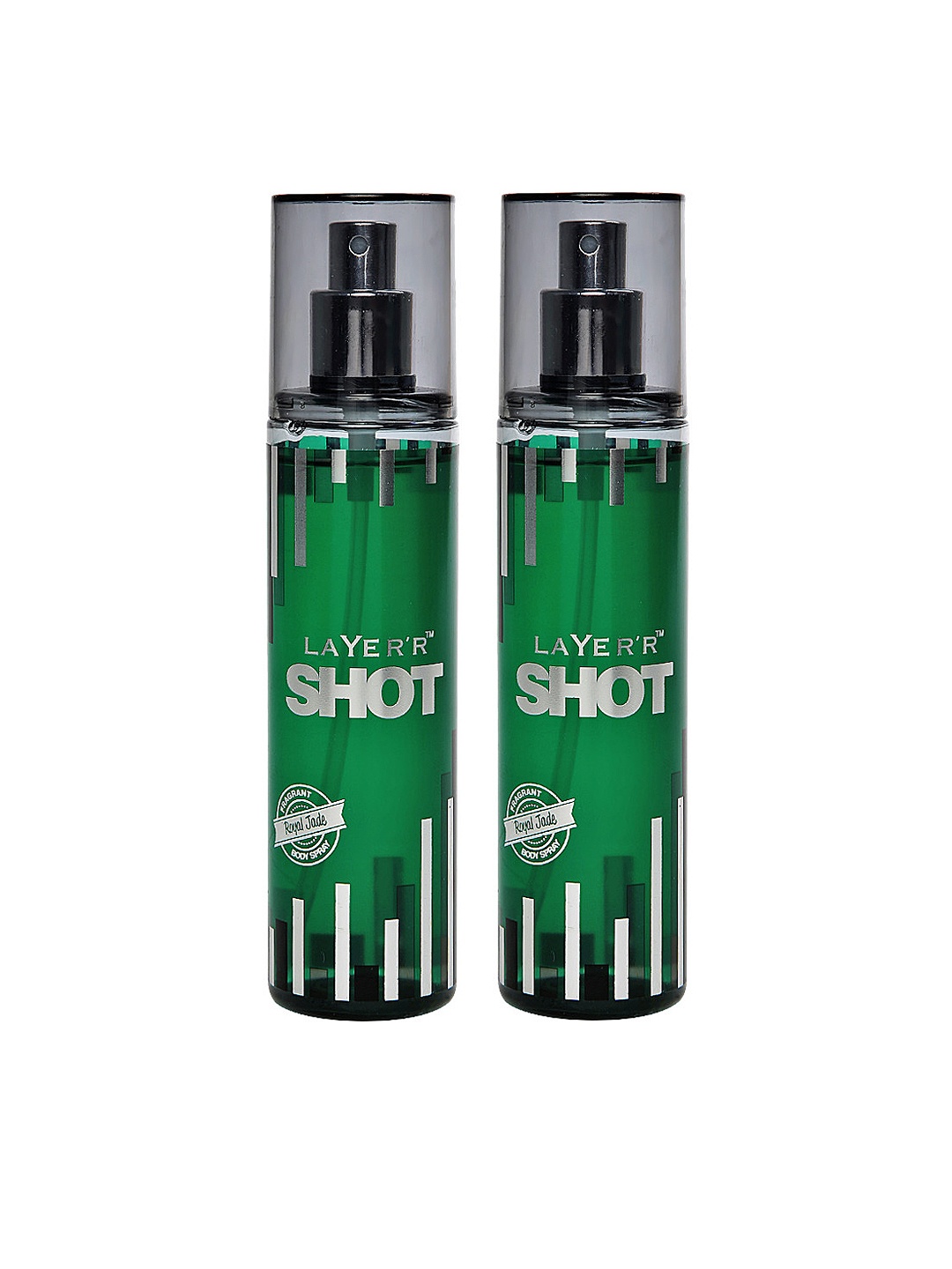 

Layerr Shot Men Set of 2 Royal Jade Fragrant Body Sprays, Green