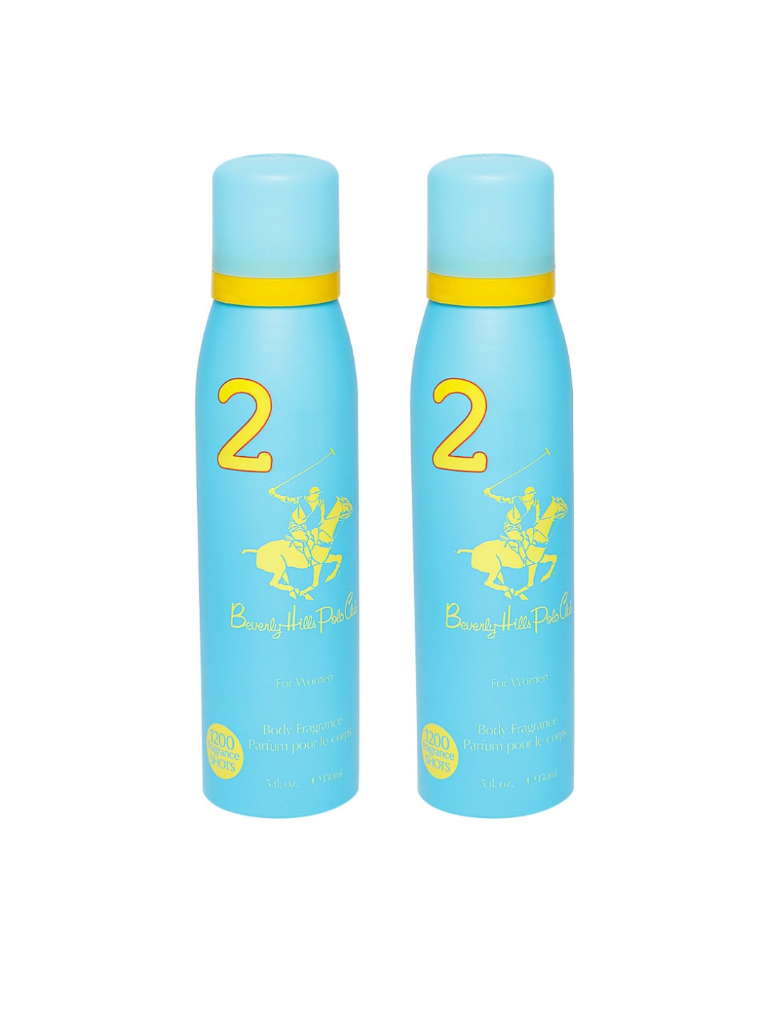

Beverly Hills Polo Club Women Set of 2 Deodorant Sprays, Blue