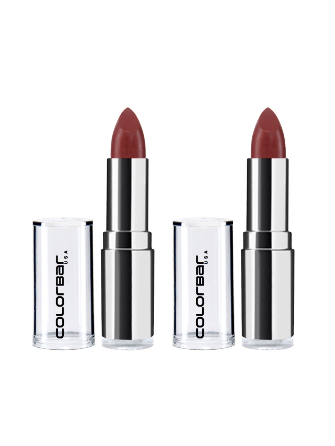 

Colorbar Set of 2 Velvet Matte Brown Over The Top 1 Lipsticks 81V, Red