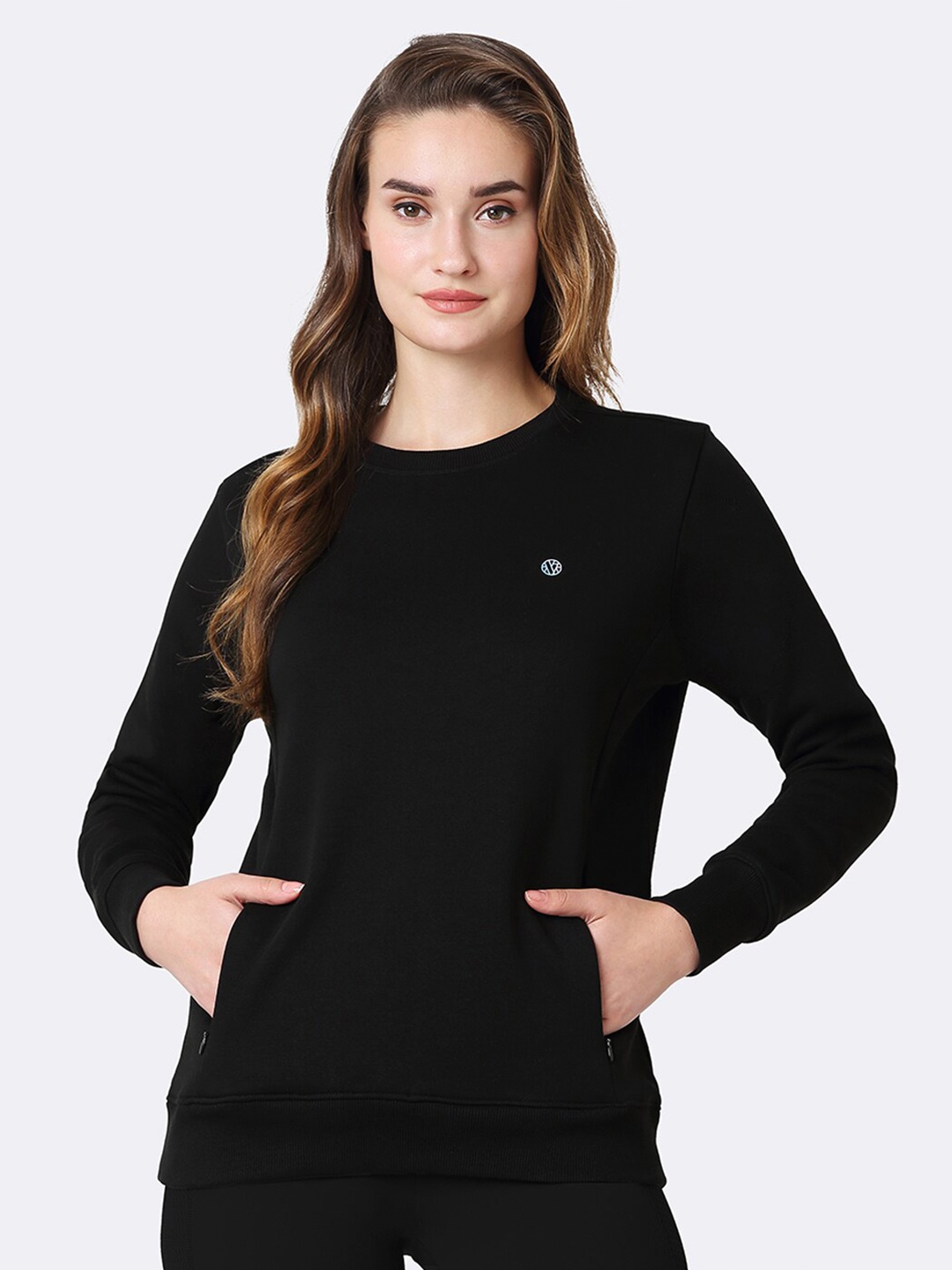 

Van Heusen Athleisure Crew Neck Long Sleeves Sweatshirt, Black