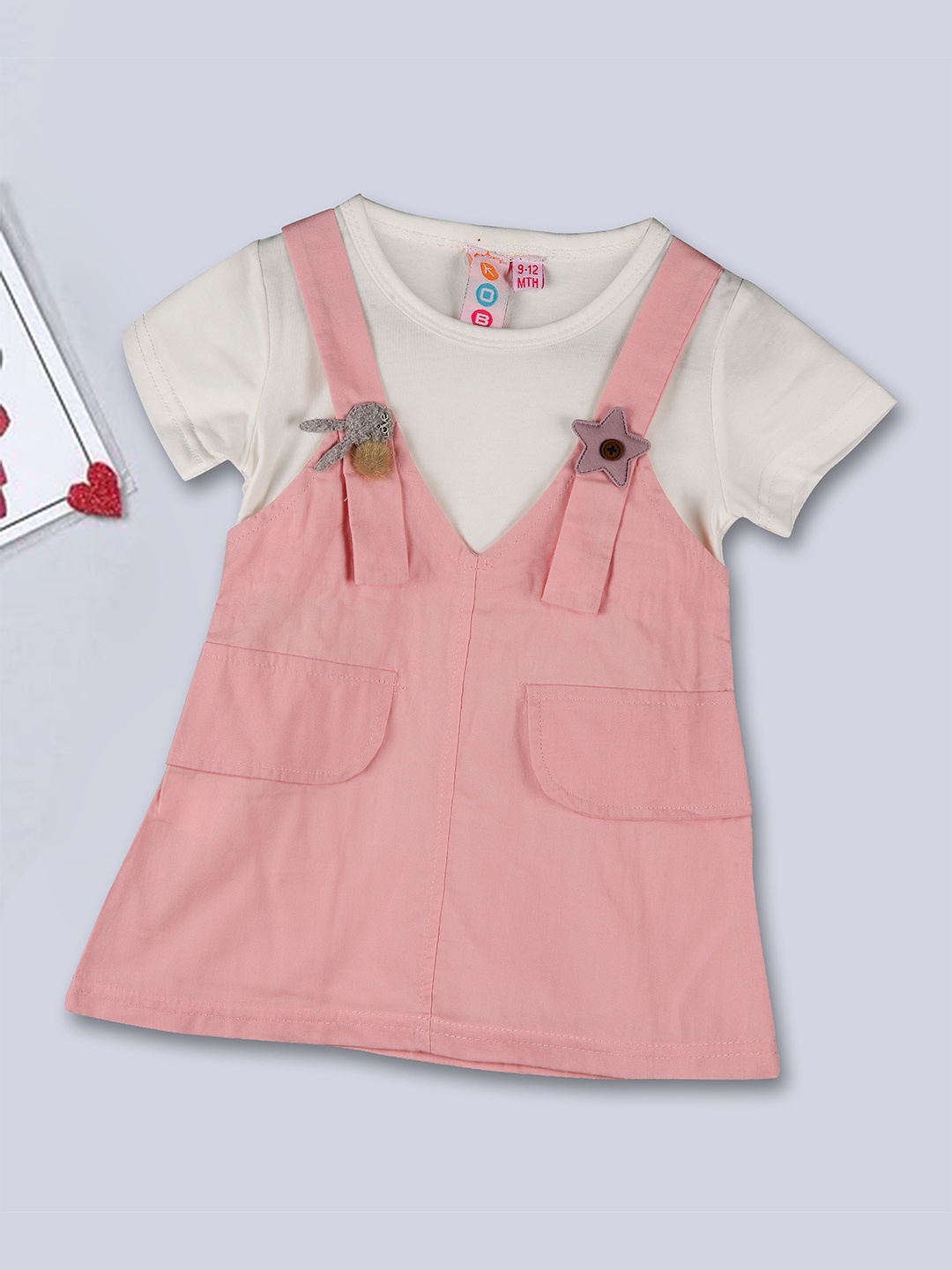 

Kids On Board Infant Girls Pinafore Dress, Pink