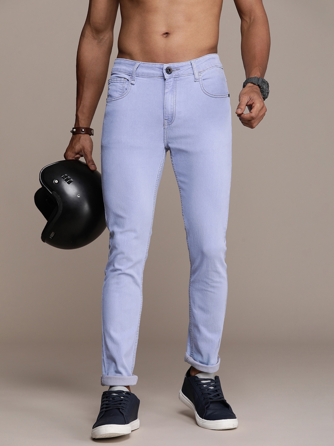 

The Roadster Lifestyle Co. Men Skinny Fit Stretchable Jeans, Blue