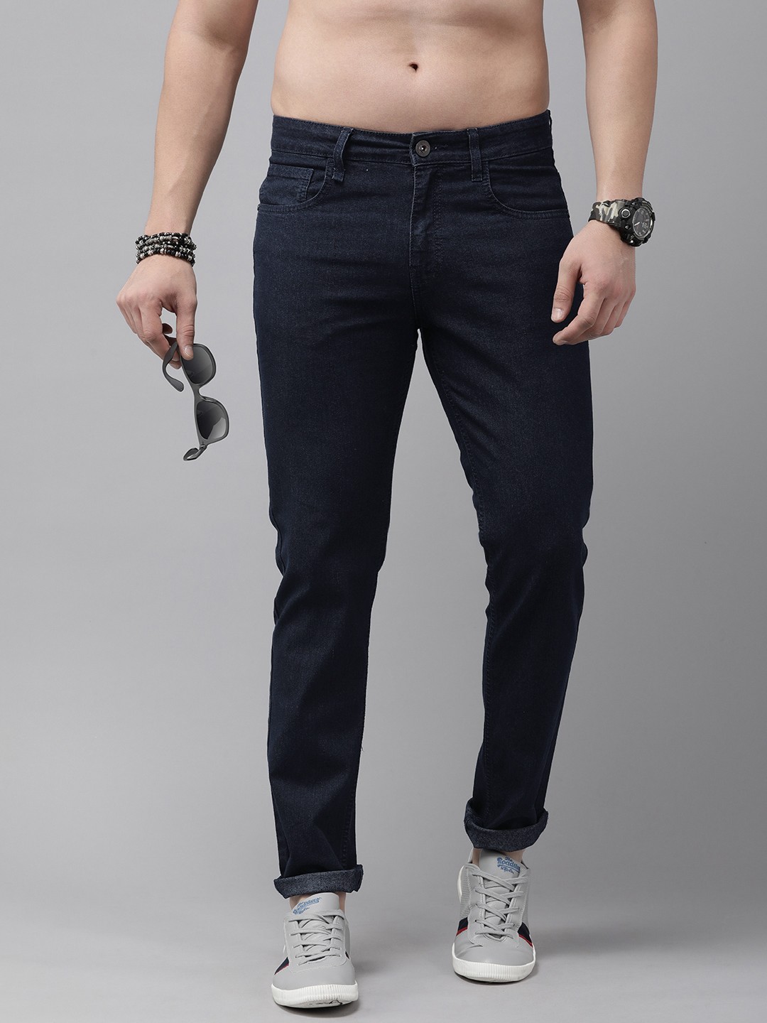 

The Roadster Lifestyle Co. Men Slim Fit Stretchable Jeans, Blue