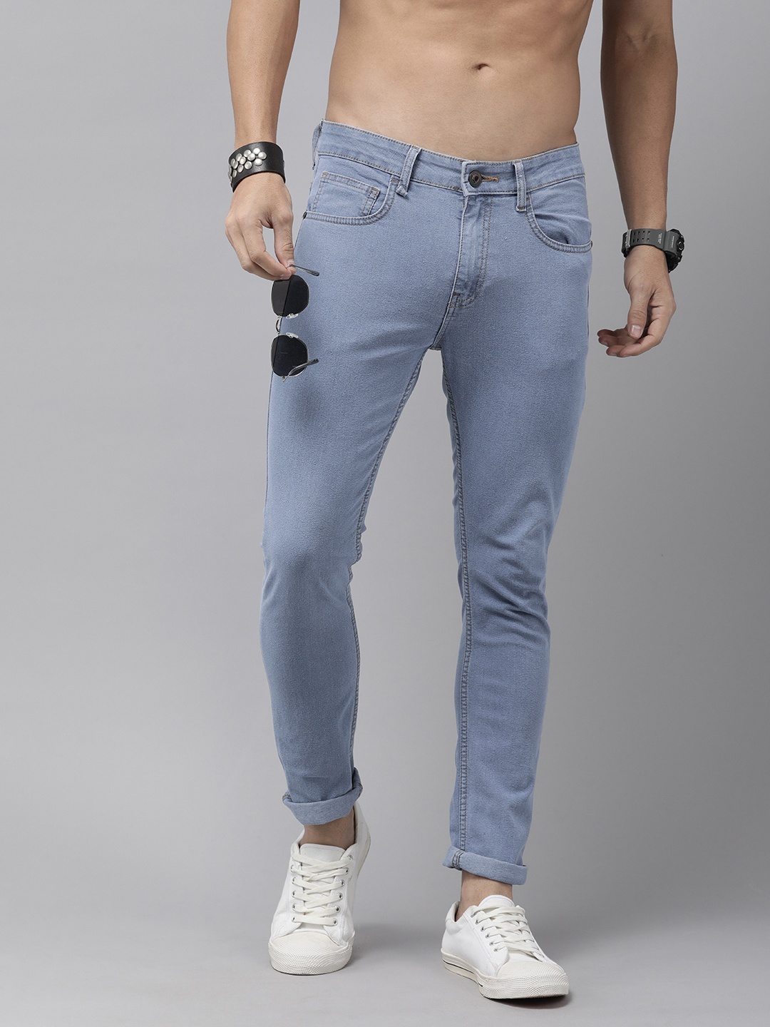 

The Roadster Life Co. Men Skinny Fit Stretchable Jeans, Blue