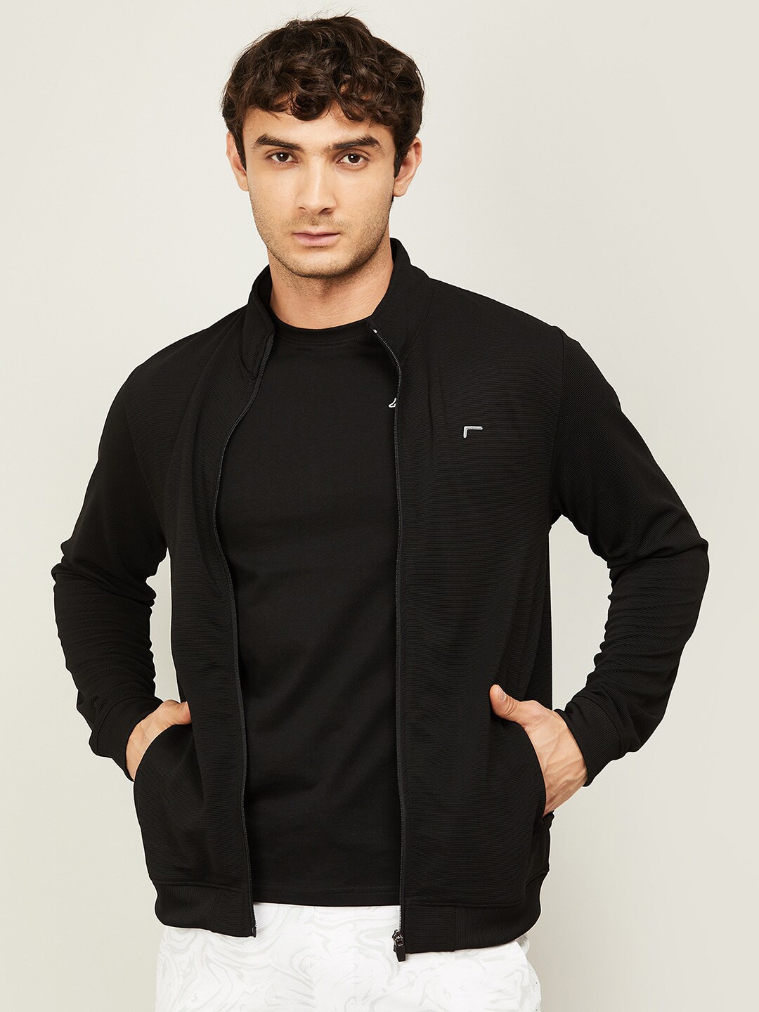 

Fame Forever by Lifestyle Mock Collar Sweatshirt, Black